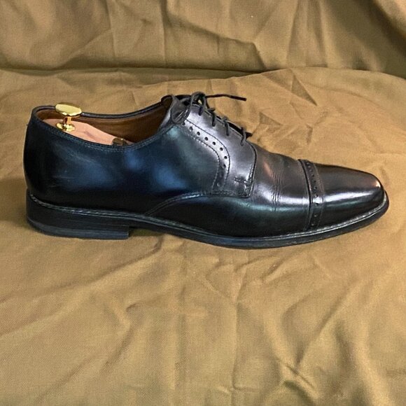 Allen Edmonds Men\'s Dress Shoes 9.5M Clifton Black Leather Cap Toe main image 9